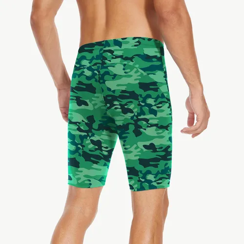 Vista 70 de Traje de baño deportivo competitivo para hombre, traje de entrenamiento de resistencia de carreras, pantalones cortos de natación de secado rápido