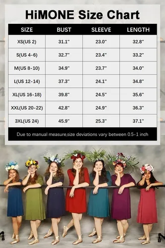 Vista 6 de HiMONE Vestido suelto casual de verano de manga larga con cuello redondo para mujer 2023