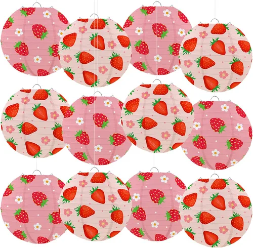 Vista 10 de Honoson 12 linternas de papel de composición para el regreso a clases, decoraciones de fiesta colgantes redondas de 10 pulgadas para aula, oficina