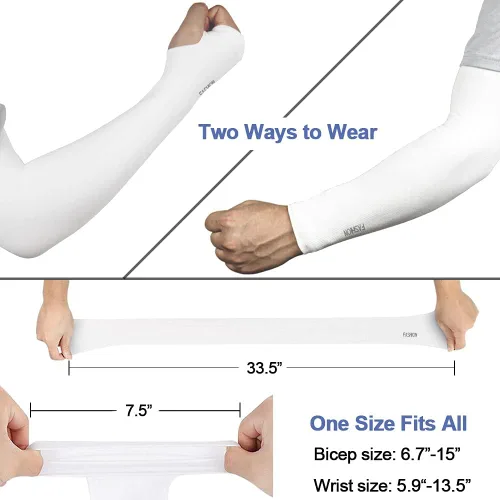 Vista 17 de beister 3/6 pares de mangas de brazo de enfriamiento UV protección solar unisex para deportes, ciclismo, golf, correr