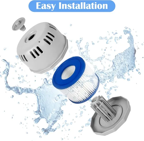 Vista 5 de Pieza de repuesto para bañera de hidromasaje P05343, soporte para cartucho de filtro P6653 compatible con Best Way Cole man SaluSpa, soporte