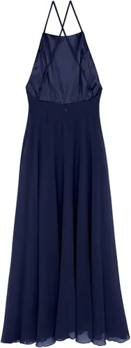 Vista 7 de YiZYiF - Vestido de fiesta de gasa para mujer sin espalda