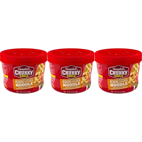 Vista 15 de Sopa Campbell’s Chunky, Sopa de Pollo con Brócoli y Queso, Lata de 18.8 Oz