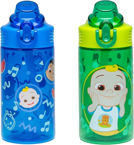 Vista 15 de Zak Designs Teenage Mutant Ninja Turtles - Botella de agua para niños para la escuela o viajes, paquete de 2 botellas de agua de plástico duradero
