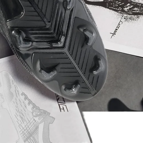Vista 5 de ZVC Botines de fútbol para hombre, zapatos de fútbol para exteriores, interiores, para entrenamiento, para niños y niños grandes