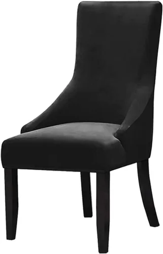 Vista 31 de Juego de 1 fundas elásticas para silla con respaldo de ala, protector reutilizable para silla de brazo, protector lavable para silla de comedor