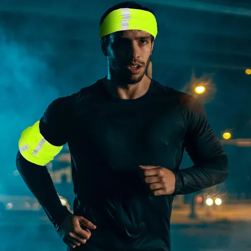 Vista 6 de SATINIOR 8 piezas de polaina reflectante para el cuello para hombre, pasamontañas de ciclismo, máscara facial, bandana para el sol para hombre