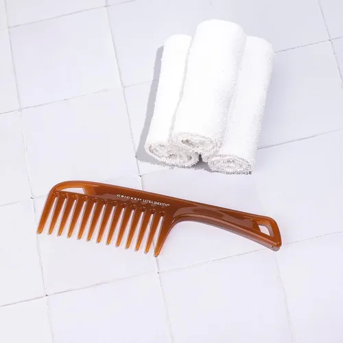 Vista 6 de Peine desembarazador ultra suave Cricket para cabello mojado, seco, largo y grueso. Anti-friz. Peine de ducha para desenredar con aceites de argán