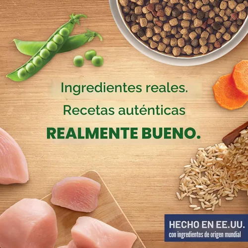 Vista 7 de Nutrish Rachael Ray - Comida seca para perros adultos, receta de pollo y verduras reales, bolsa de 5 libras
