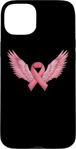 Vista 9 de Pink Ribbon Wings Breast Cancer Awareness Case for iPhone 17