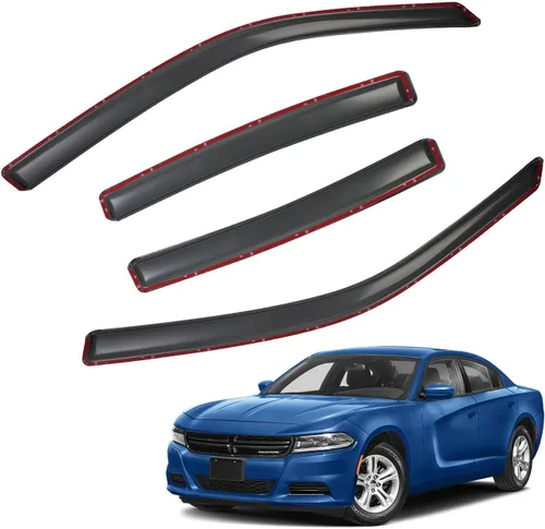 Vista 20 de Protectores de lluvia en canal compatibles con Isuzu D-Max 2004-2010 Double/EXT CAB; 2004-2012 Chevrolet/GMC Colorado/Canyon Crew Cab solamente