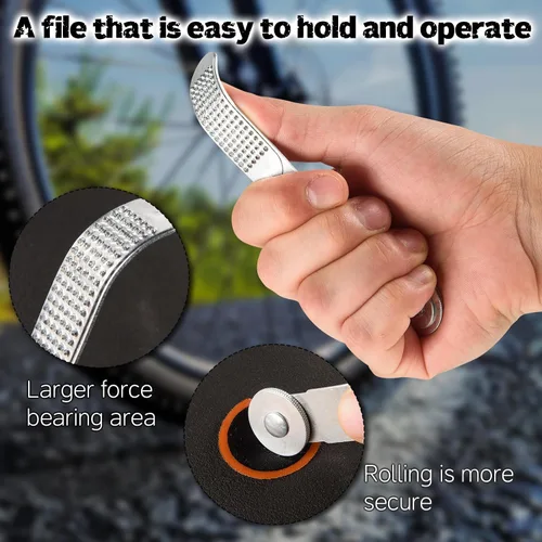 Vista 8 de Kit completo de reparación de bicicleta con bolsa impermeable y bomba de neumáticos estable Herramienta esencial para bicicleta, kit de parches