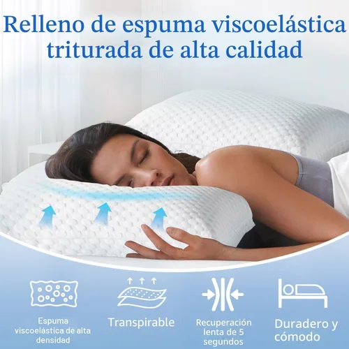 Vista 3 de Relleno de puf, relleno de espuma viscoelástica triturada de 5 libras, relleno de almohada suave para sofá, cojín, animales de peluche, cama