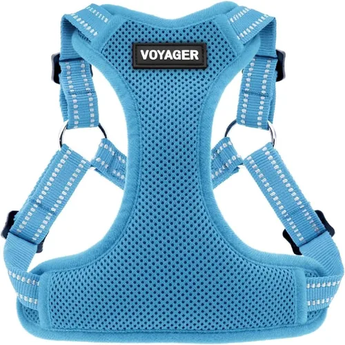 Vista 33 de [Usado] Best Pet Supplies Voyager - Arnés ajustable, transpirable, antitirones, para perros pequeños, medianos y grandes, para caminar, trotar