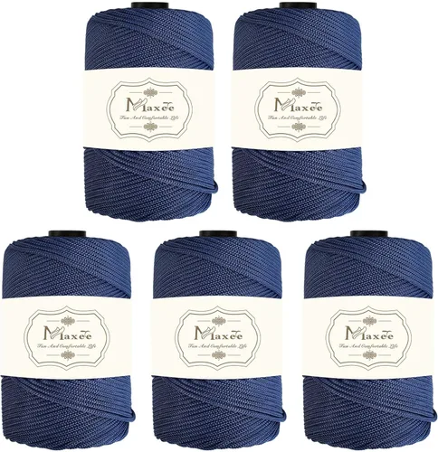 Vista 57 de Cordón de macramé de poliéster de alta calidad de 0.118 in × 218 yardas, 0.118 in, 100% polipropileno, ideal para ganchillo, ganchos de pared