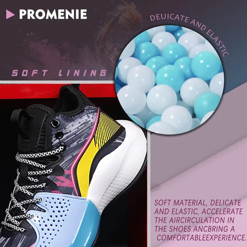 Vista 4 de Zapatos de baloncesto de caña alta para hombre, inspirados en graffiti, calzado deportivo con soporte superior, diseño antideslizante, durabilidad
