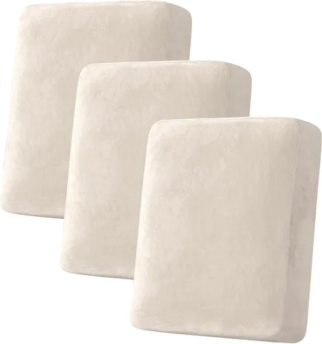 Vista 181 de H.VERSAILTEX Funda de cojín elástica de terciopelo para sofá, funda de cojín de felpa para cojines de silla, protector de muebles, cojín de asiento