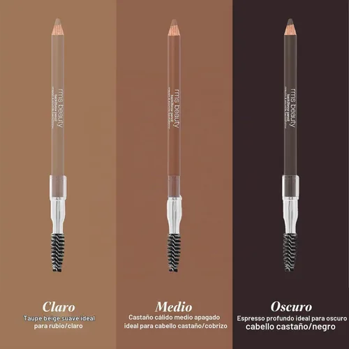 Vista 6 de RMS Beauty Lápiz de cejas Back2Brow, 0.01 oz Oscuro