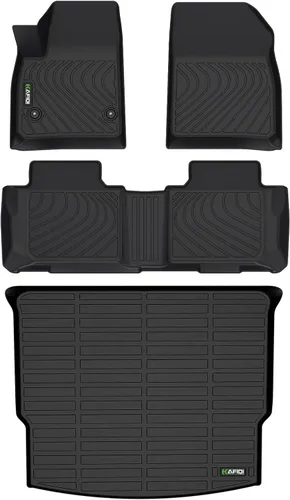 Vista 56 de HAFIDI® - Tapetes para auto con almacenamiento debajo del asiento, para todo clima, antideslizantes, de elastómero termoplástico, para la primera