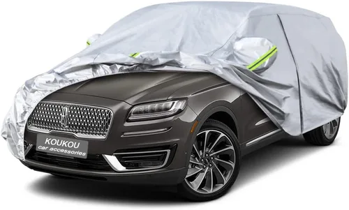 Vista 63 de KouKou Funda impermeable para automóvil SUV adecuada para BMW X1 de 2009 a 2025, 7 capas a prueba de viento para todo tipo de clima, cubierta