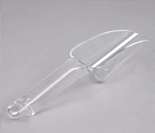 Vista 6 de Soro Essentials - Juego de 2 cucharas de hielo de policarbonato de 6 onzas de color transparente - Cucharas para palas de hielo, cucharas de cocina