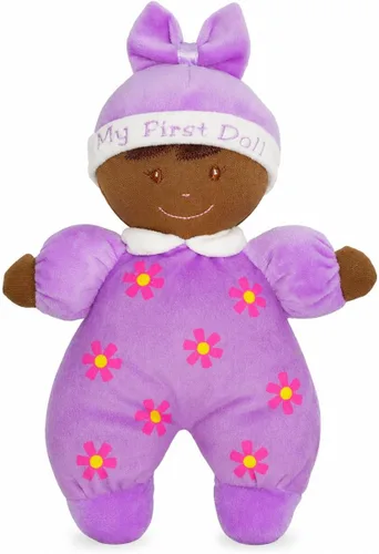 Vista 12 de June Garden 9" Mi primera muñeca Ava - Muñeca de bebé de felpa suave - Vestido rojo