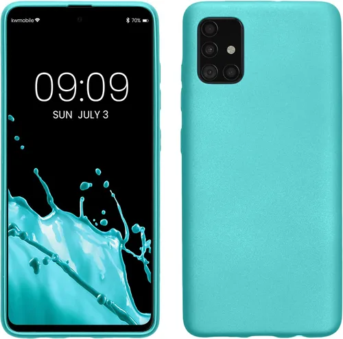 Vista 17 de kwmobile Funda compatible con Samsung Galaxy A51 - Funda protectora de silicona TPU suave y delgada - Arctic Night