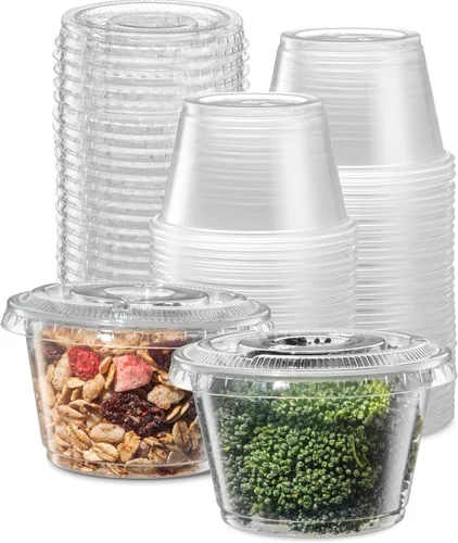 Vista 9 de Vasos de plástico sumergibles negros para porciones de 4 oz - 100