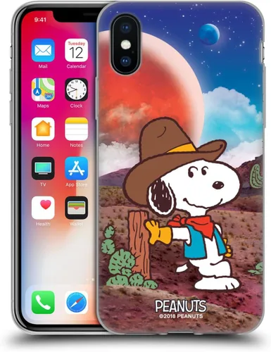Vista 86 de Head Case Designs Funda de gel con licencia oficial de Peanuts Nebula Cactus Needles Snoopy Space Cowboy [protección de grado militar] compatible