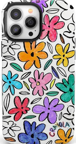 Vista 103 de Casely - Funda para iPhone 14 Pro Max, flores pintadas, Frida Kahlo Floral Girly, compatible con MagSafe