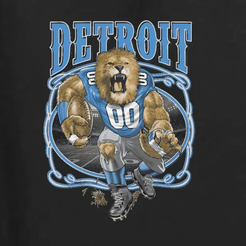 Vista 2 de Wild Bobby Hometown City Detroit Fan DET Fantasy Football Fan Pride Sports Crewneck Sweatshirt