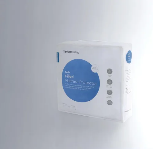 Vista 9 de YATAS BEDDING Perle - Protector de colchón acolchado, lavable a máquina y de fácil cuidado, protección y comodidad superiores, parte superior