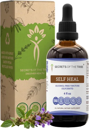 Vista 7 de Secrets of the Tribe Extracto líquido autocurable sin alcohol, autocuración (curar todos, Prunella Vulgaris) hierba seca (2 onzas líquidas)