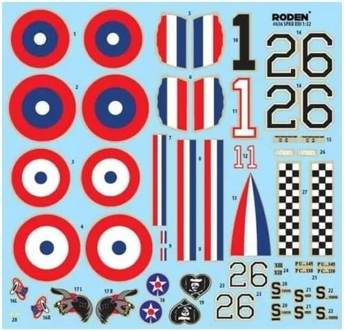 Vista 3 de Roden 636 - 1/32 - SPAD XIIIc1 Escala Plástico Modelo Kit de Aeronave