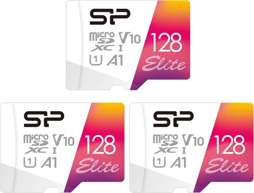 Vista 2 de Silicon Power - Paquete de 3 tarjetas de memoria micro SDXC Elite UHS-I de 64 GB con adaptador SD