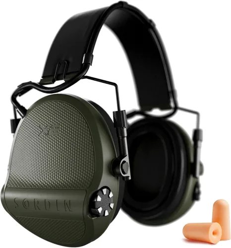 Vista 11 de Sordin Supreme X2 - Protección auditiva electrónica - Modo dual para caza y disparo con NRR 35 / SNR 40 Negro
