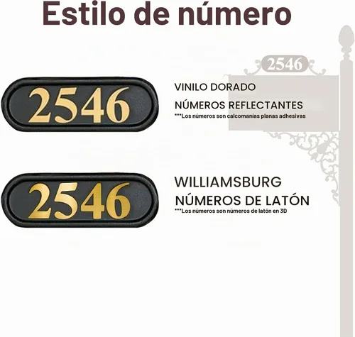 Vista 6 de Charleston sistema de buzón y poste – Buzón negro resistente a la oxidación – Incluye placa de dirección, números, pergamino y accesorios de montaje