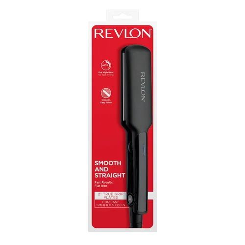 Vista 6 de REVLON Plancha Alisadora de Cerámica Smooth and Straight Resultados Rápidos, Estilos Suaves (2 pulgadas)