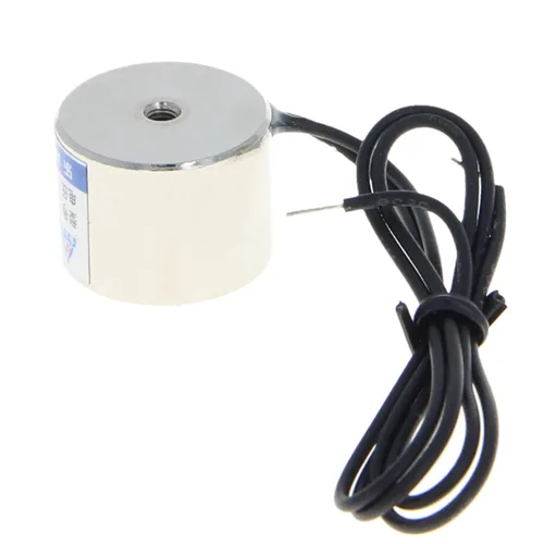 Vista 16 de Heyiarbeit 12V DC 50N Imán de elevación eléctrica electroimán solenoide Ascensor Holding 25mmx20mm