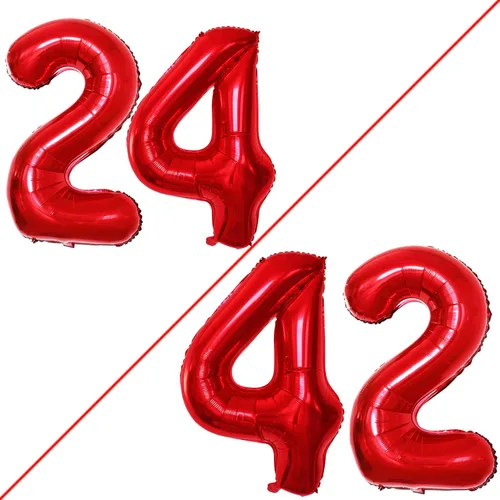 Vista 302 de Goer, conjunto de globos de papel aluminio para decoraciones de cumpleaños, globos de las letras de feliz cumpleaños y de números Oro