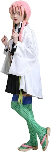 Vista 2 de miccostumes Disfraz de anime para mujer, uniforme de equipo, conjunto completo con calcetines