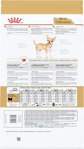 Vista 3 de Royal Canin Chihuahua - Alimento seco específico para perros de raza adulta, bolsa de 2.5 libras Breed Specific Nutrition, Supports Healthy