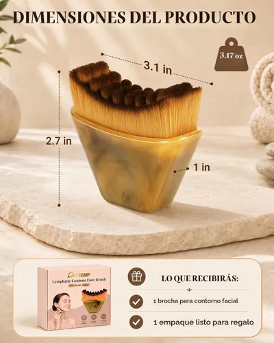 Vista 7 de ONUEMP Lymphatic Contour Face Brush for Anti-Puffiness, Lifting & Sculpting