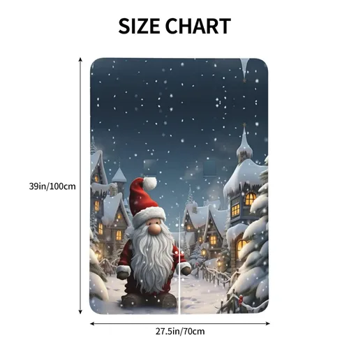 Vista 5 de Baby Car Seat Canopy Cover for Mom, Soft Breathable Nursing Breastfeeding Covers Multi Use Stroller Sun Shade Newborn Shower Gift，Christmas Snow
