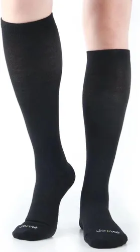 Vista 3 de JAVIE Calcetines de compresión de lana merino ultra cálidos para hombres y mujeres, calcetines acolchados para correr, ciclismo, viajes