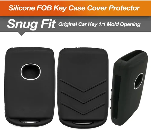 Vista 3 de Funda de silicona para llavero Mazda 3 CX-3 CX-9 MX-5 Miata Accesorios para coche Protección de llave remota - Negro Negro Negro