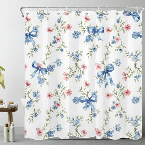Vista 19 de LB Cortina de ducha de fútbol americano, juego deportivo, acuarela, fondo negro, cortina de baño de dibujos animados, tela de poliéster decorativa