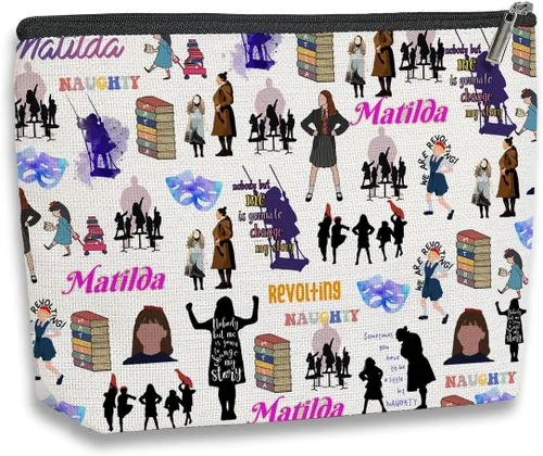 Vista 9 de Bolsa de maquillaje para fanáticos, regalos para mujeres, amantes de las canciones, amantes de la película, bolsa de cosméticos, regalo de viaje