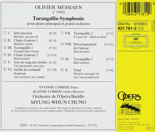 Vista 2 de Olivier Messiaen Turangalila-Symphonie