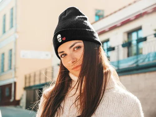 Vista 6 de Gorro suave y holgado, gorro de punto cálido para invierno para hombres y mujeres